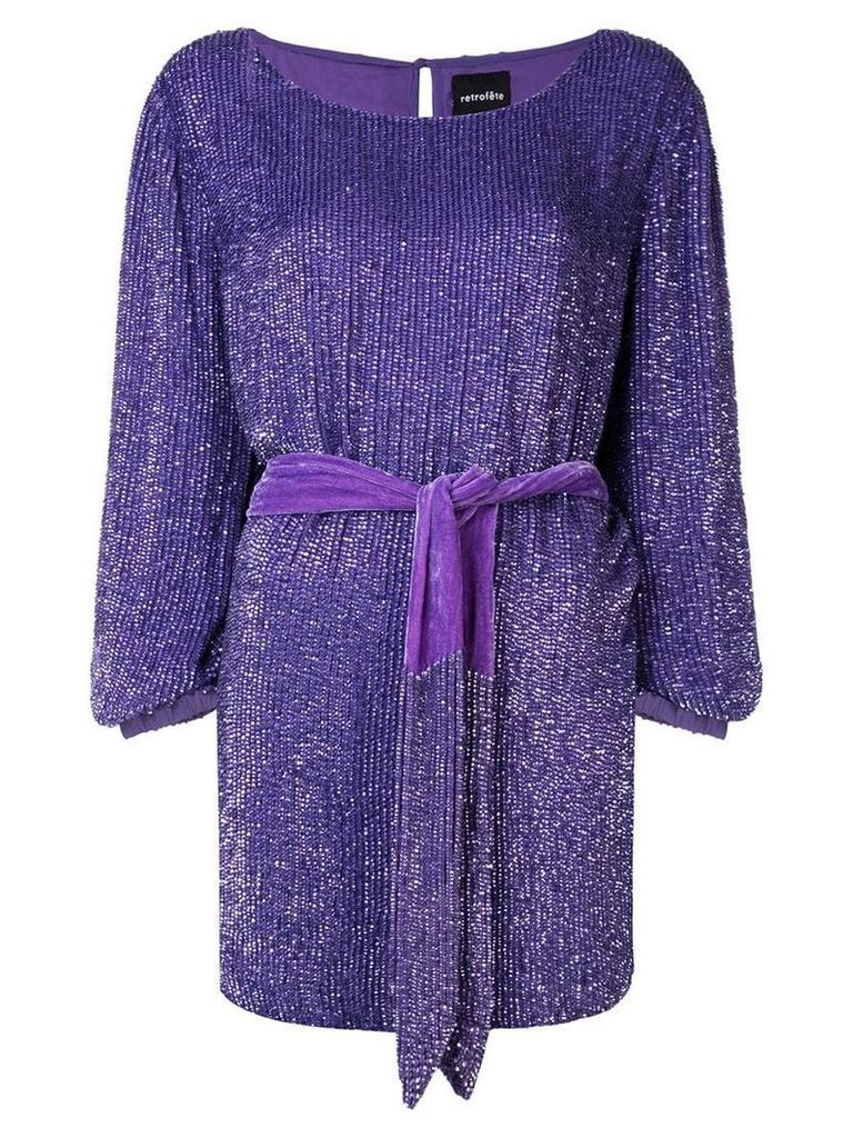 Retrofete Selma sequined mini dress - Purple