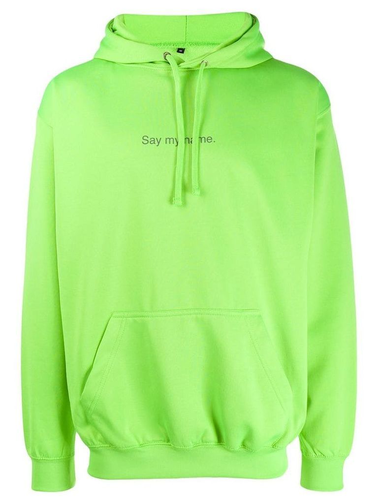 F.A.M.T. slogan hoodie - Green