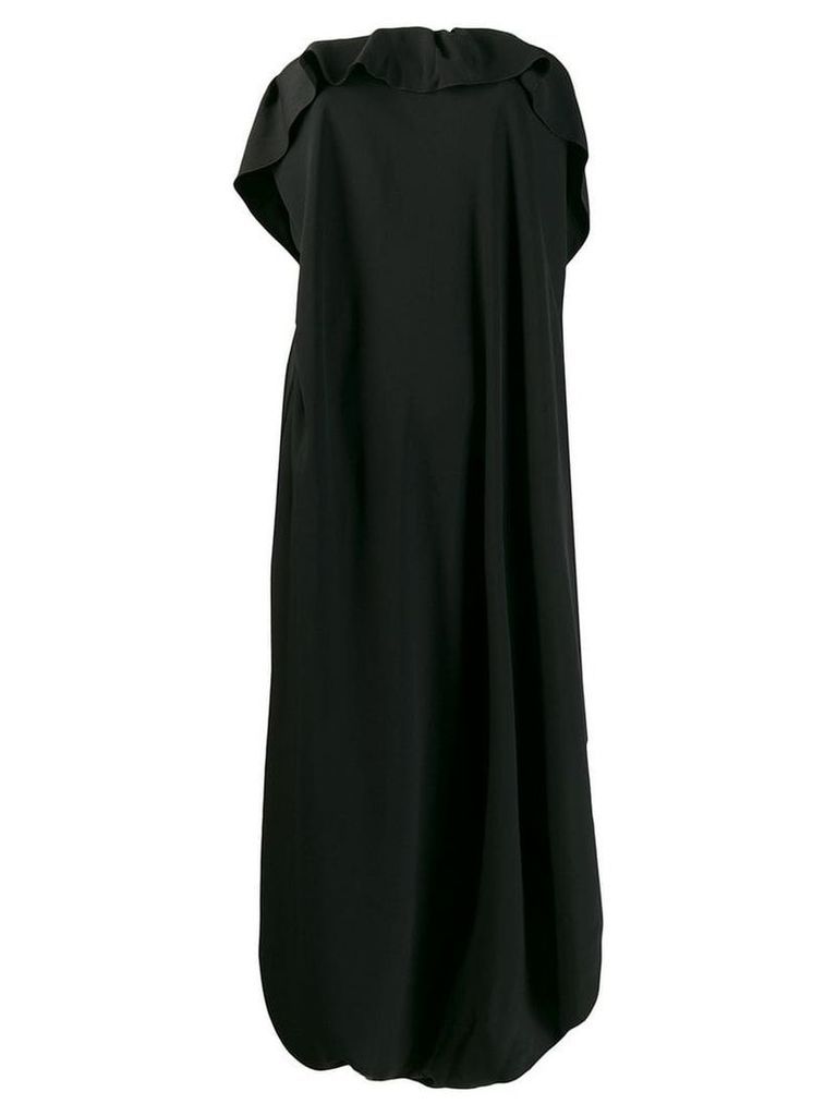 Poiret asymmetric ruffled dress - Black