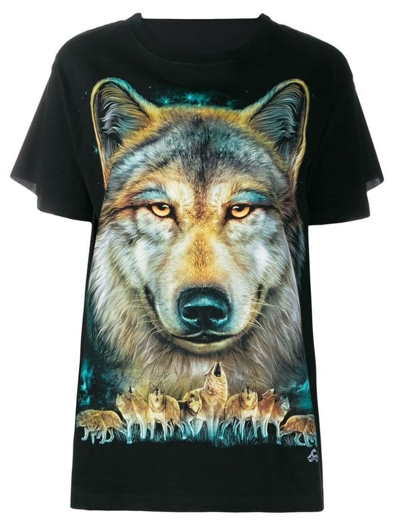 Wendy Jim loose-fit wolf T-shirt - Black