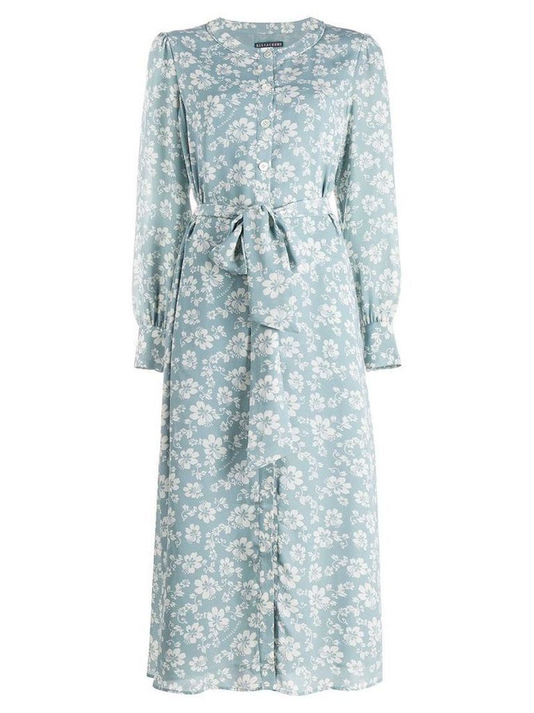 Alexa Chung floral print shirt dress - Blue