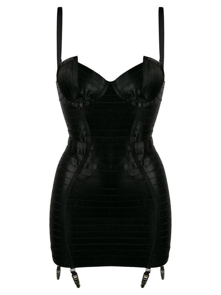 Bordelle Angela corset slip dress - Black