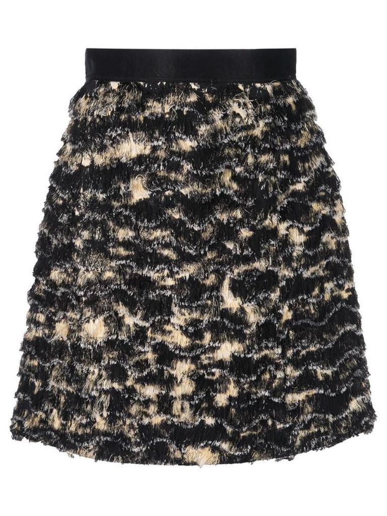 Proenza Schouler Printed Fil Coupe Skirt - Black