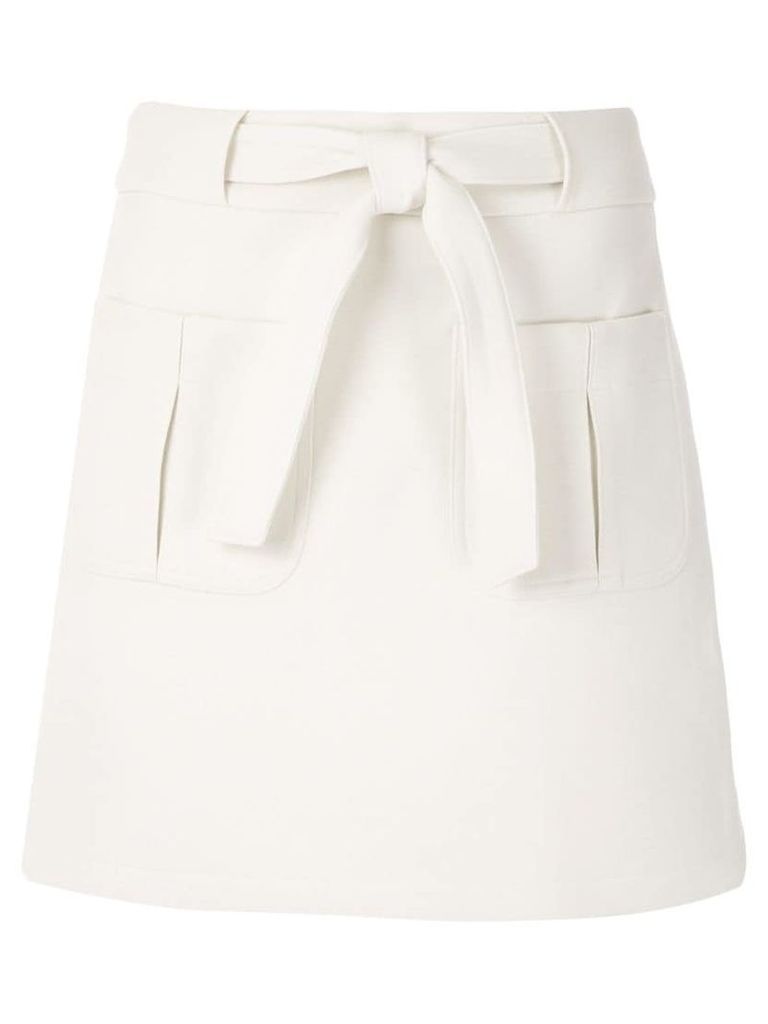 Egrey short skirt - White