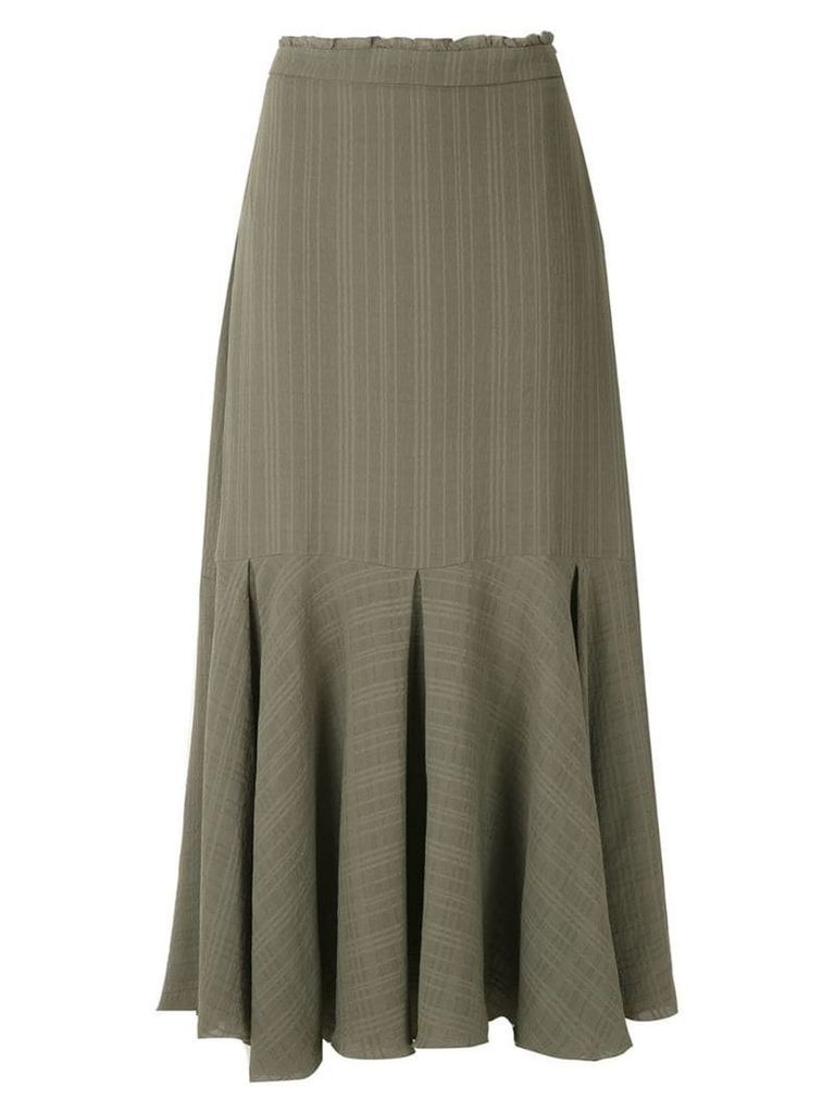 Magrella midi pleated skirt - Green