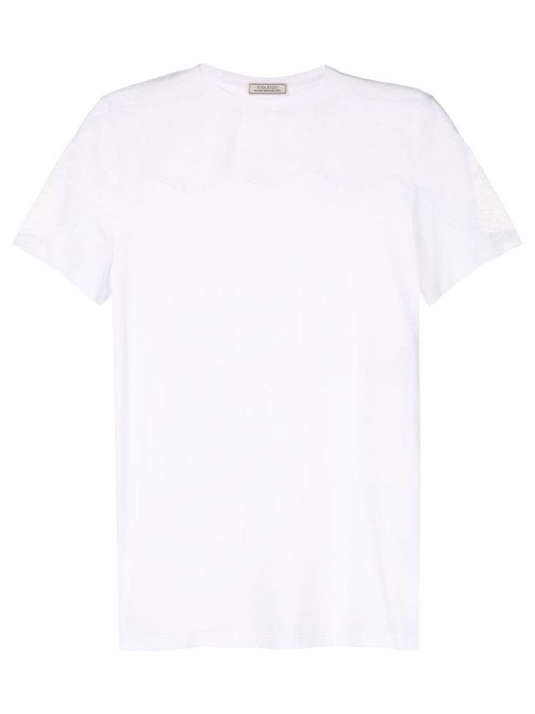 Nina Ricci lace panel T-shirt - White