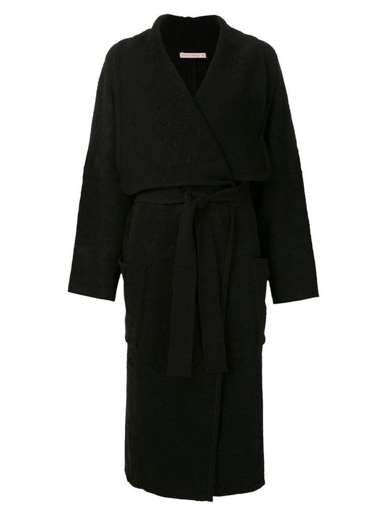 Cecilia Prado cardigan wrap coat - Black