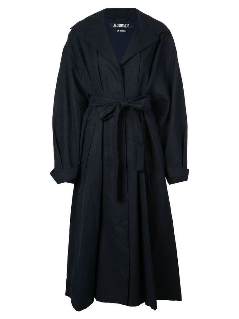 Jacquemus belted trench coat - Blue