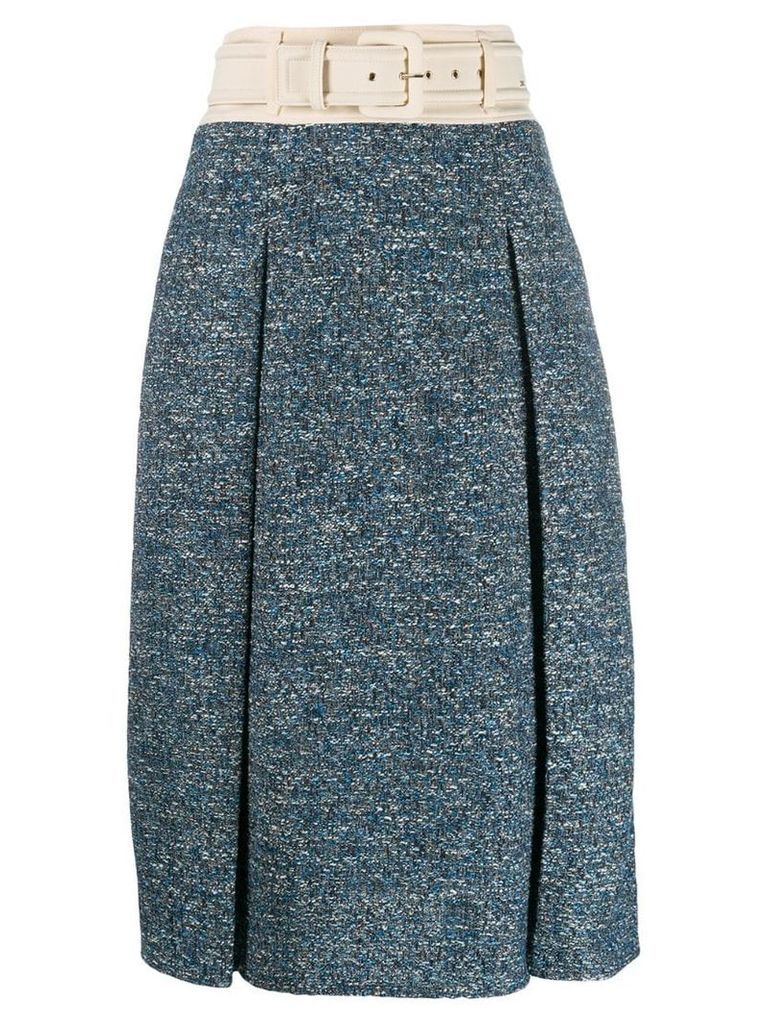 Elisabetta Franchi belted waist skirt - Blue