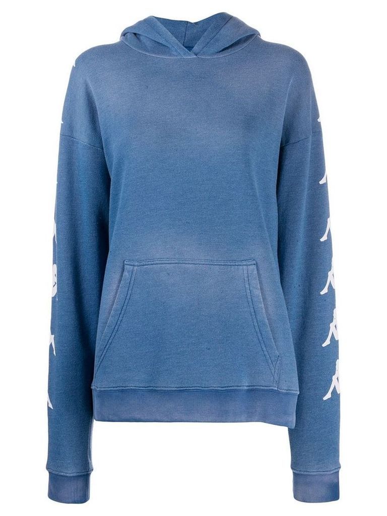 Paura x Kappa side logo hoodie - Blue