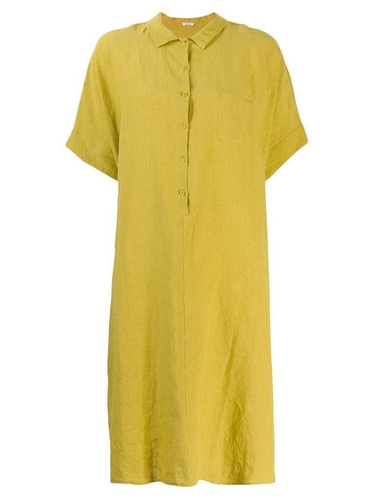Apuntob oversized henley dress - Yellow