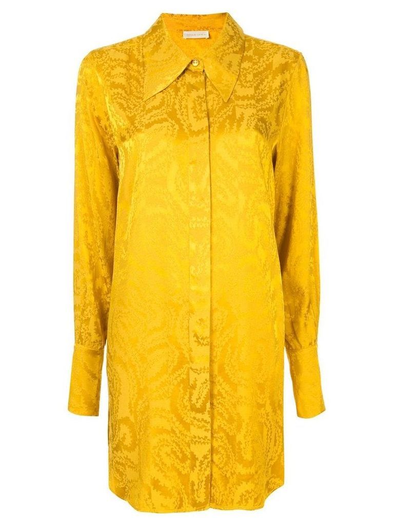 Stine Goya jacquard tunic shirt - Gold