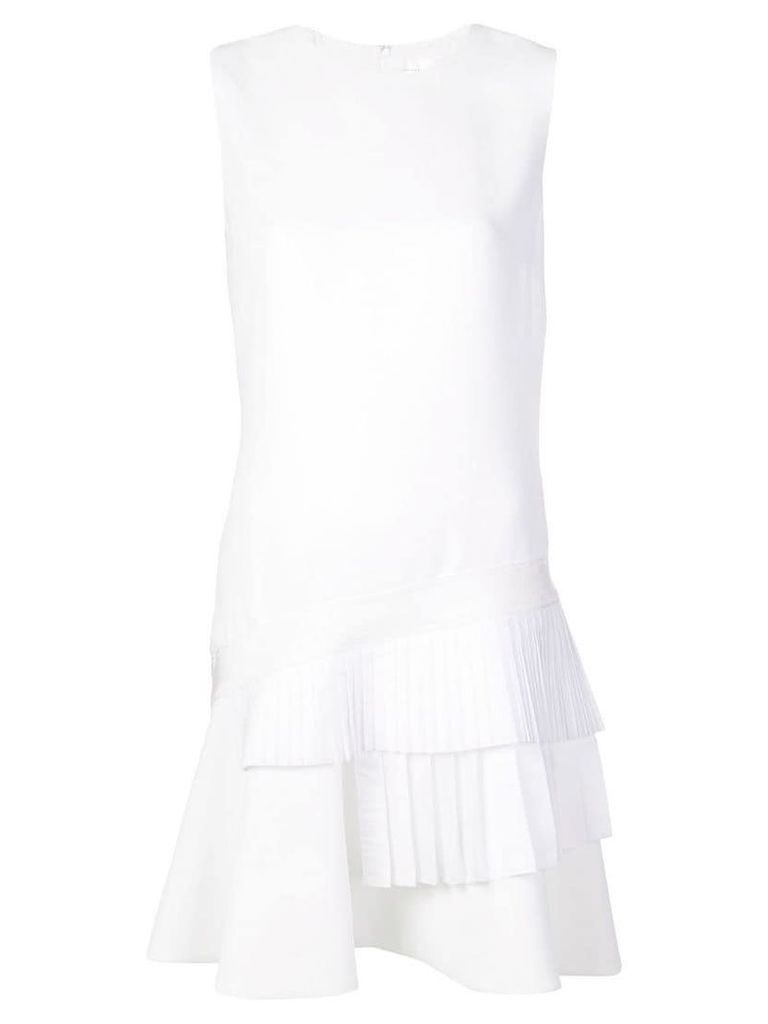 Victoria Victoria Beckham frill detail dress - White