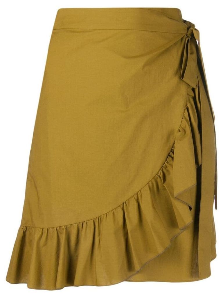 Etro wrapped short skirt - Neutrals