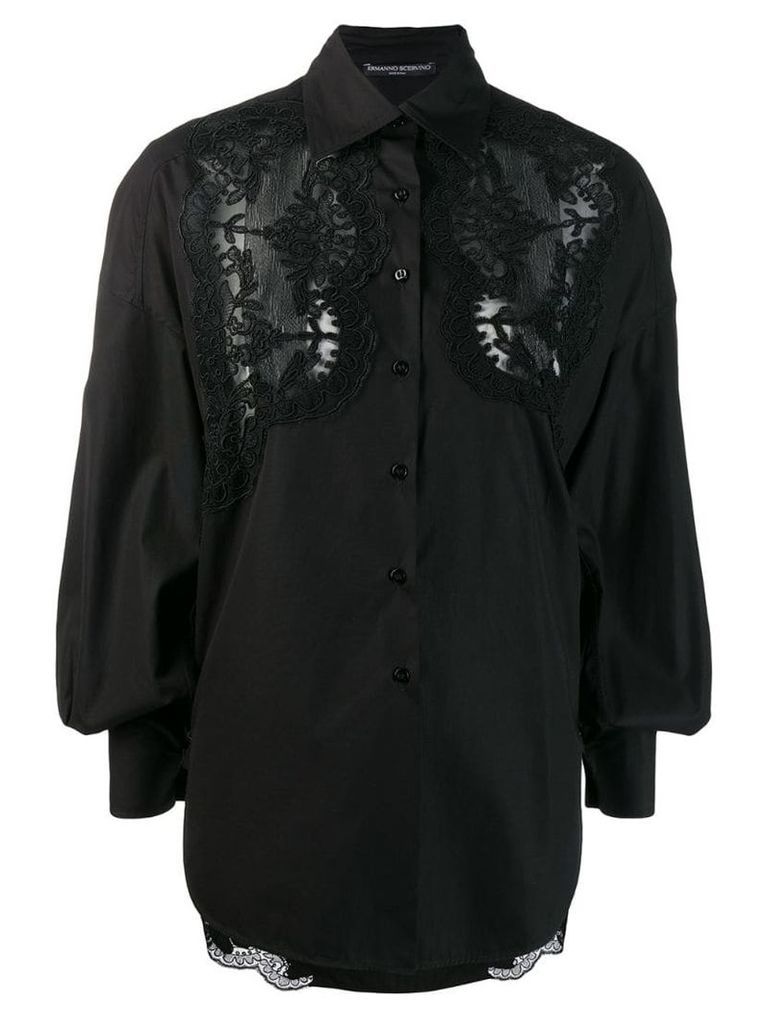Ermanno Scervino blouse with lace details - Black