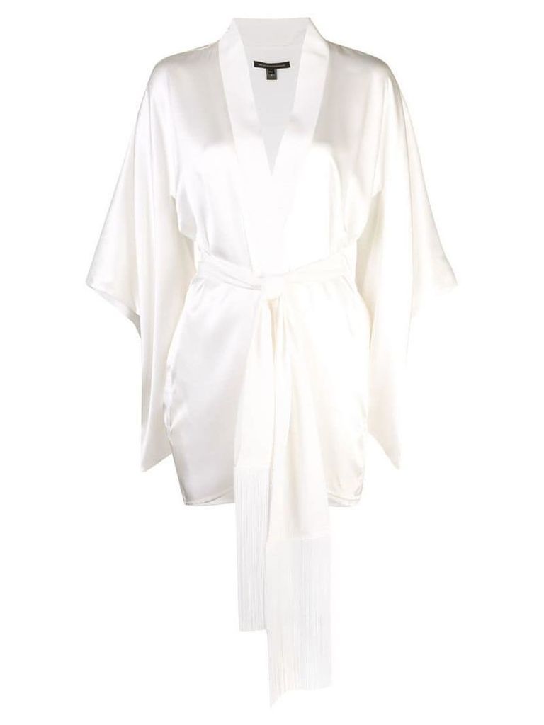 Kiki de Montparnasse belted kimono robe - White