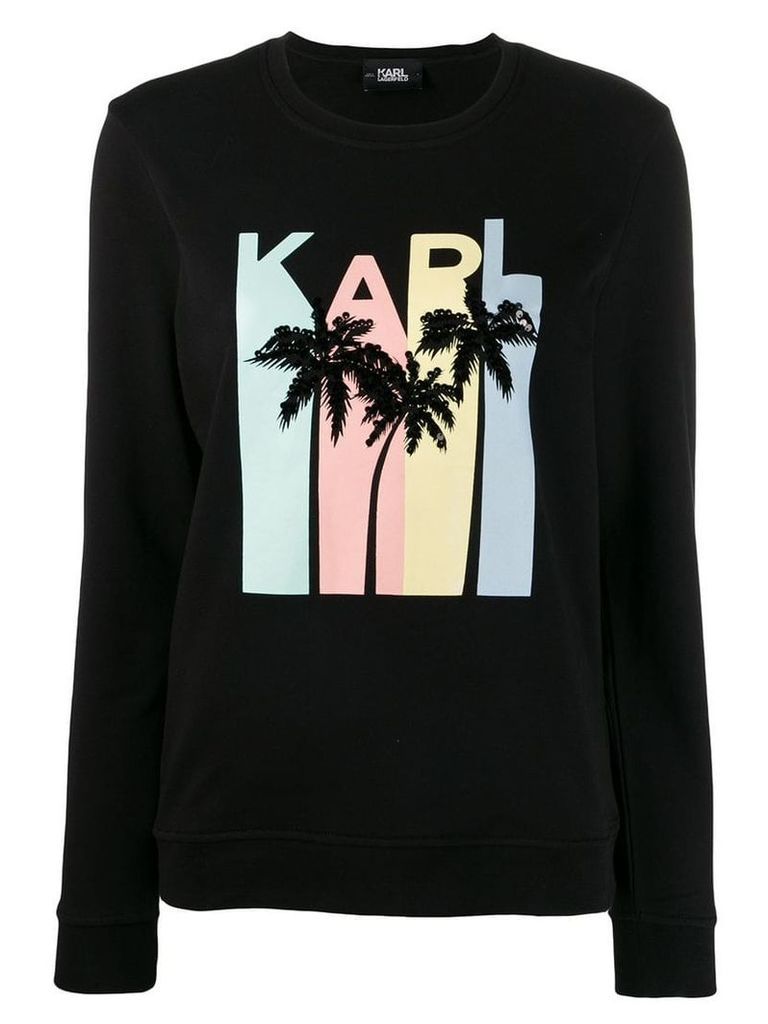 Karl Lagerfeld Karlifornia logo sweatshirt - Black