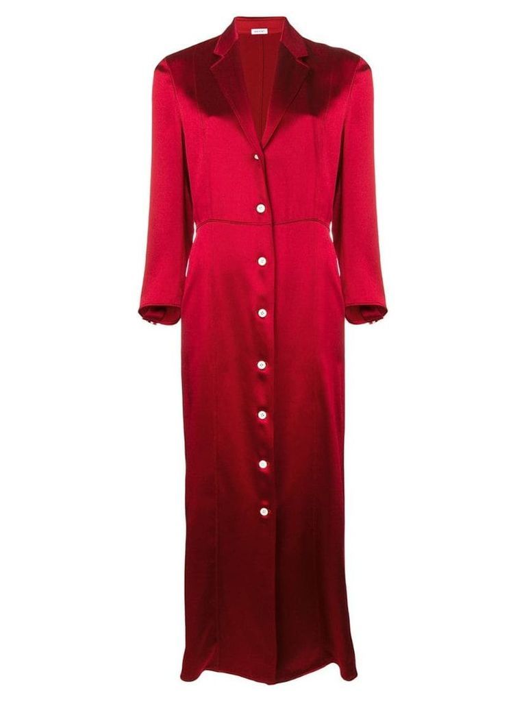 Thom Browne Seamed Satin Corset Dress - Red