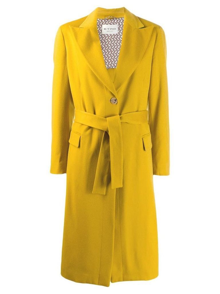 Etro tie waist coat - Yellow