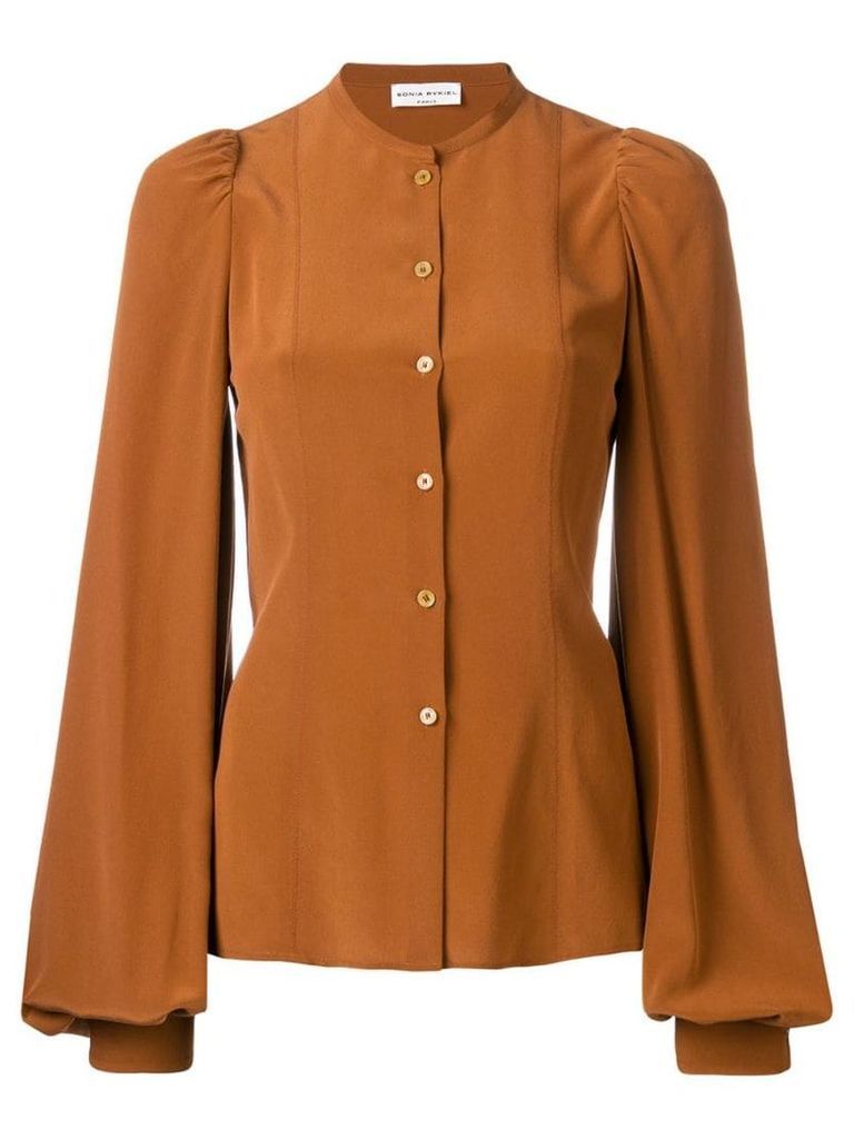 Sonia Rykiel bell sleeved blouse - Brown