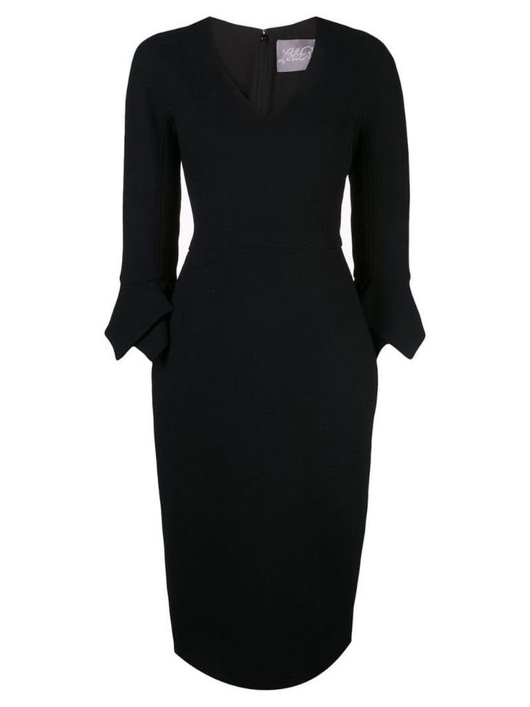 Lela Rose V-neck dress - Black