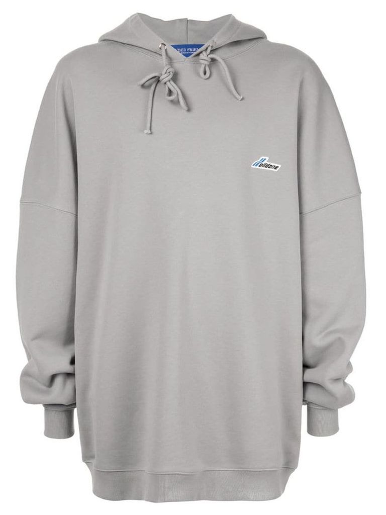 We11done Wapen logo hoodie - Grey