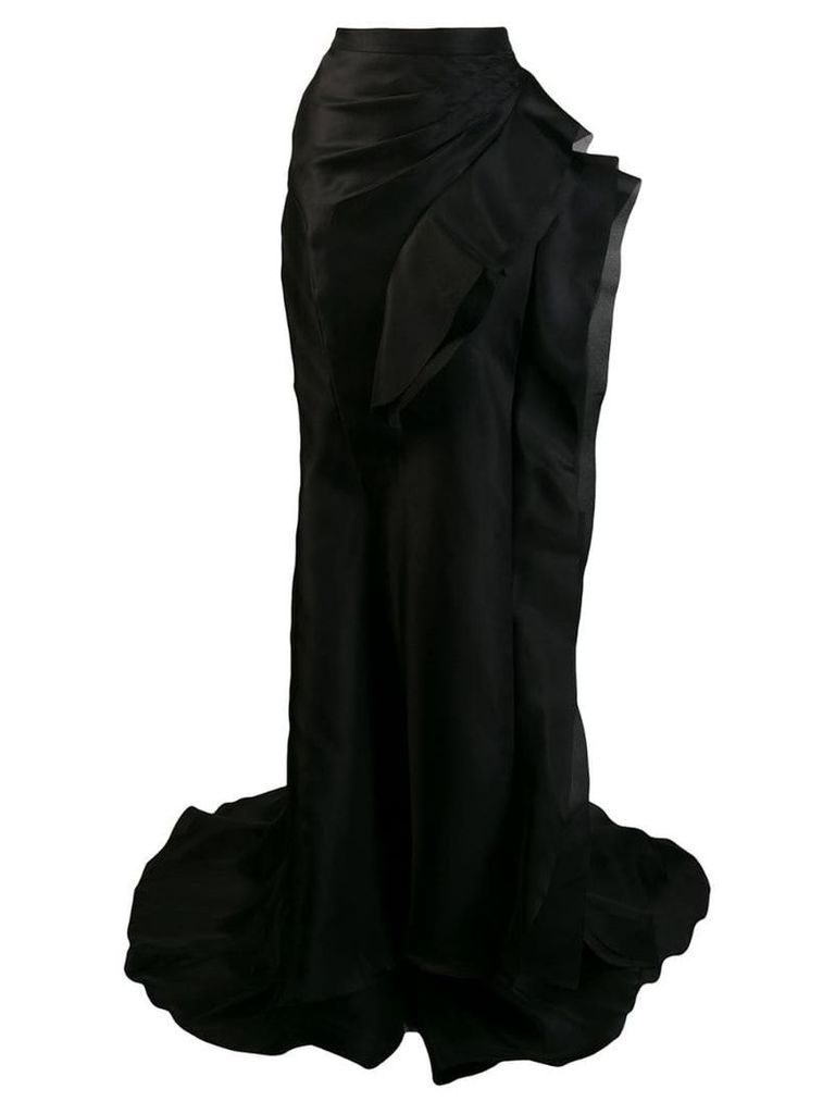 Ermanno Scervino ruffled organdy skirt - Black
