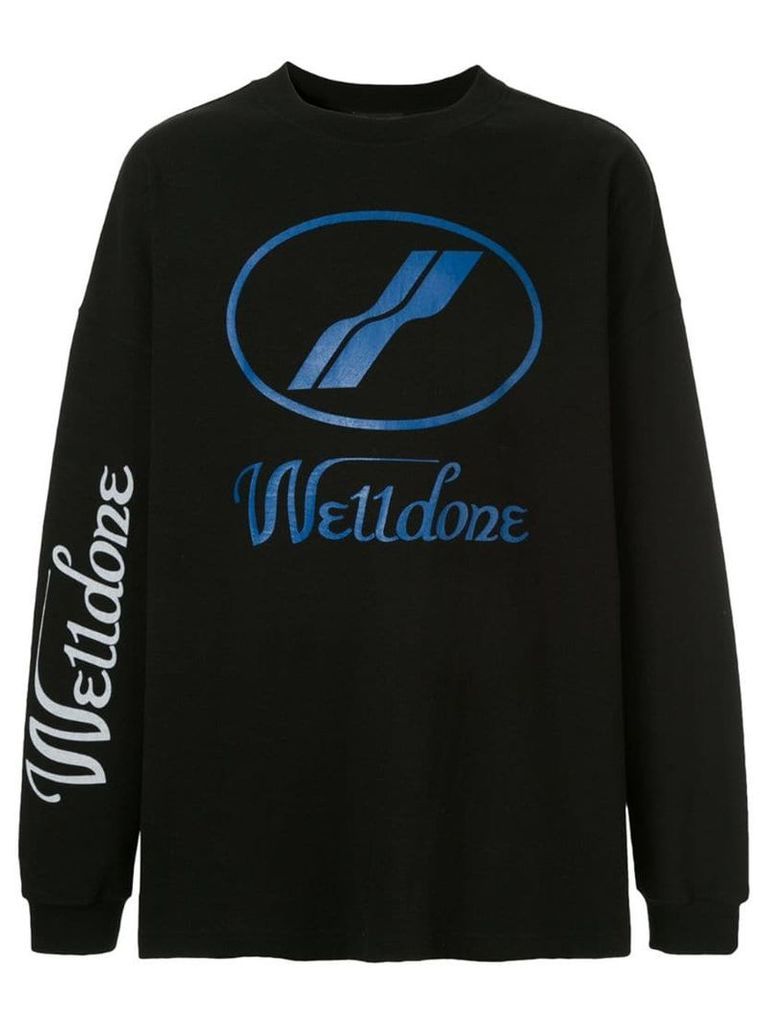 We11done logo sweatshirt - Black