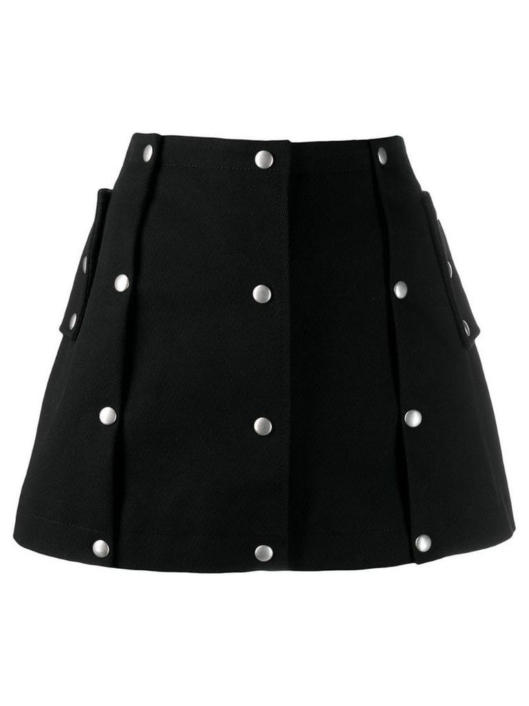 Courrèges button skirt - Black