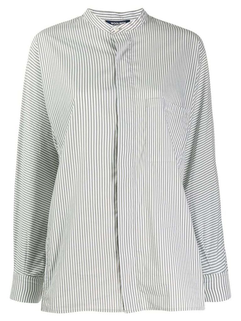 Woolrich stripe long-sleeve shirt - White