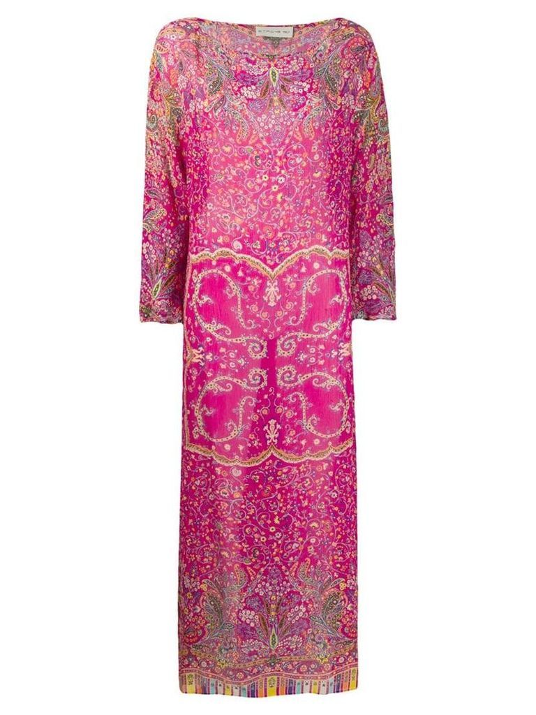 Etro floral paisley maxi dress - Pink