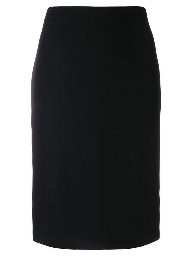 Armani Collezioni slim-fit midi skirt - Black