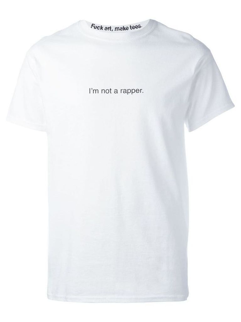 F.A.M.T. 'I'm not a rapper' T-shirt - White