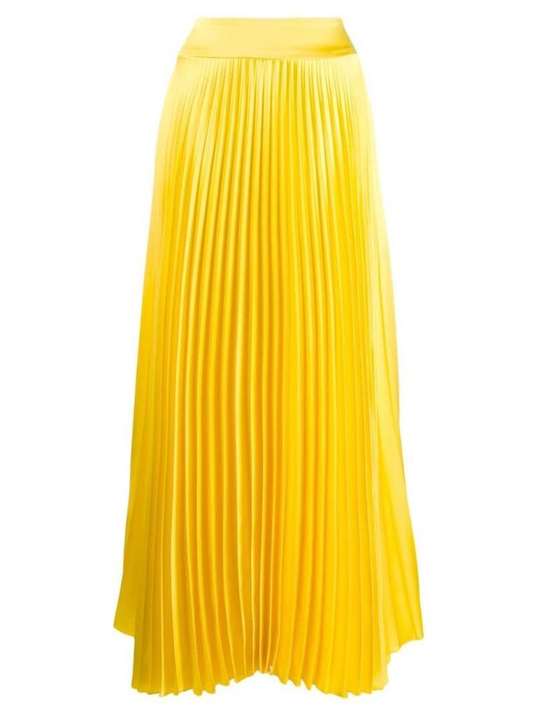 Alexandre Vauthier long pleated skirt - Yellow