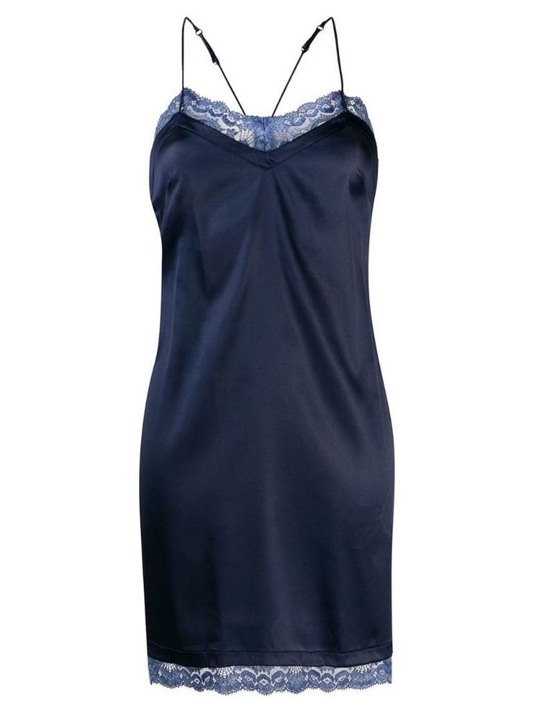 La Perla Embrace slip dress - Blue