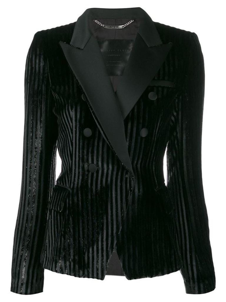 Philipp Plein striped blazer - Black