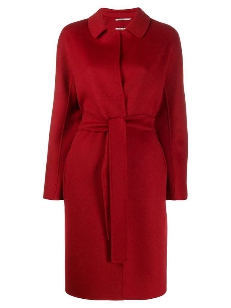 'S Max Mara belted coat - Red