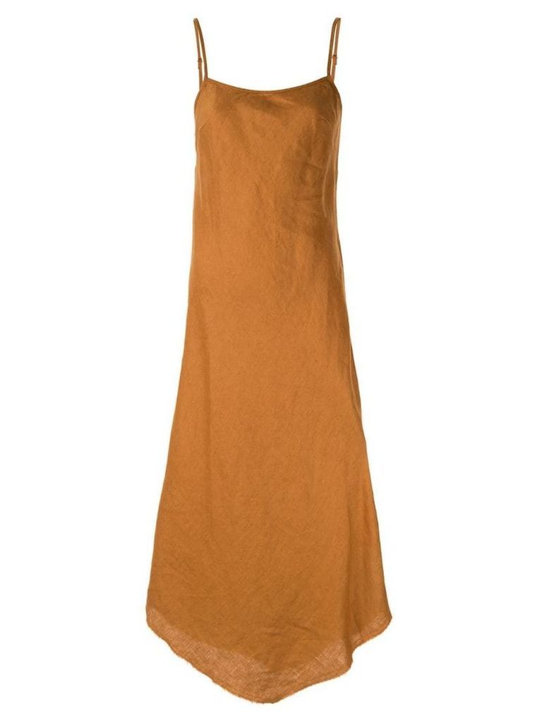 Venroy bias cut dress - Brown