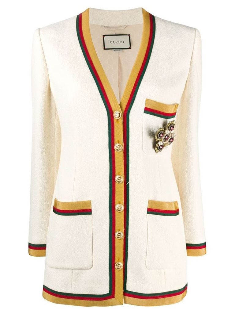 Gucci knitted cardigan - White