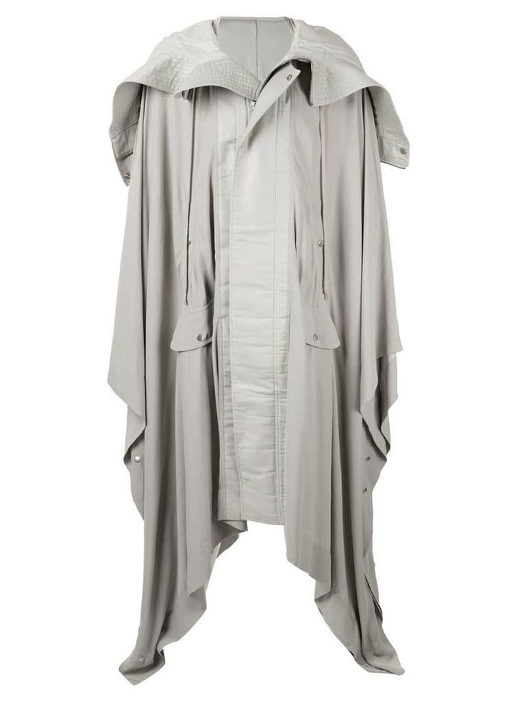 Rick Owens oversized draped coat - Grey