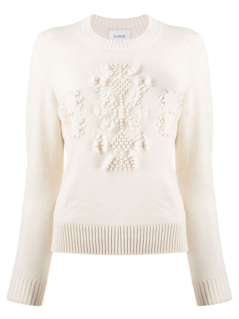 Barrie textured detail sweater - Neutrals