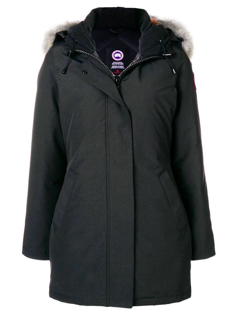 Canada Goose hooded fitted coat - Black