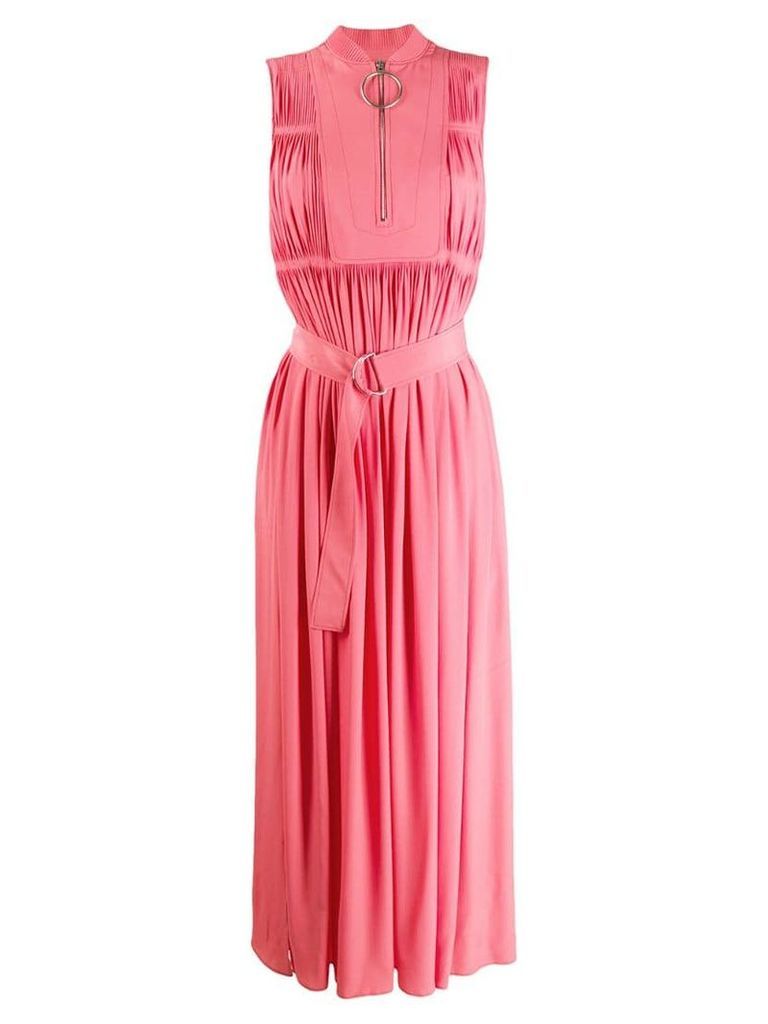 Cédric Charlier sleeveless belted maxi dress - Pink