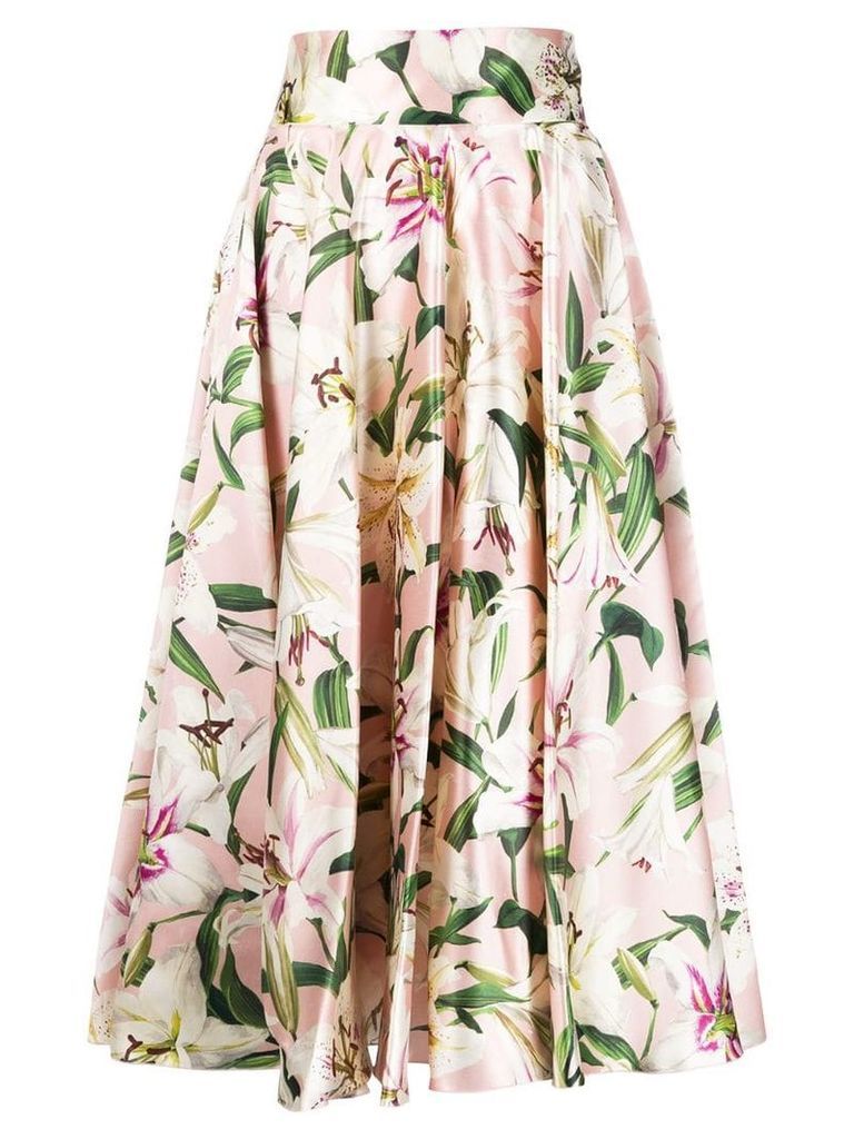 Dolce & Gabbana floral print skirt - Pink