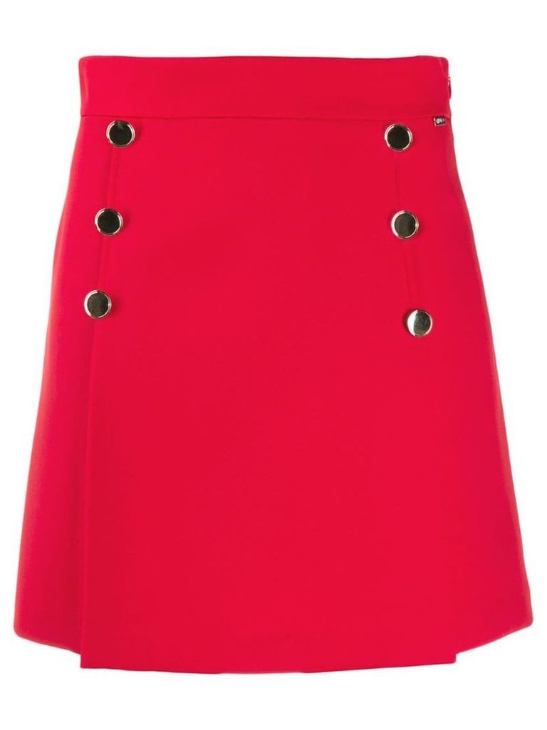 Liu Jo button-detail short skirt - Red
