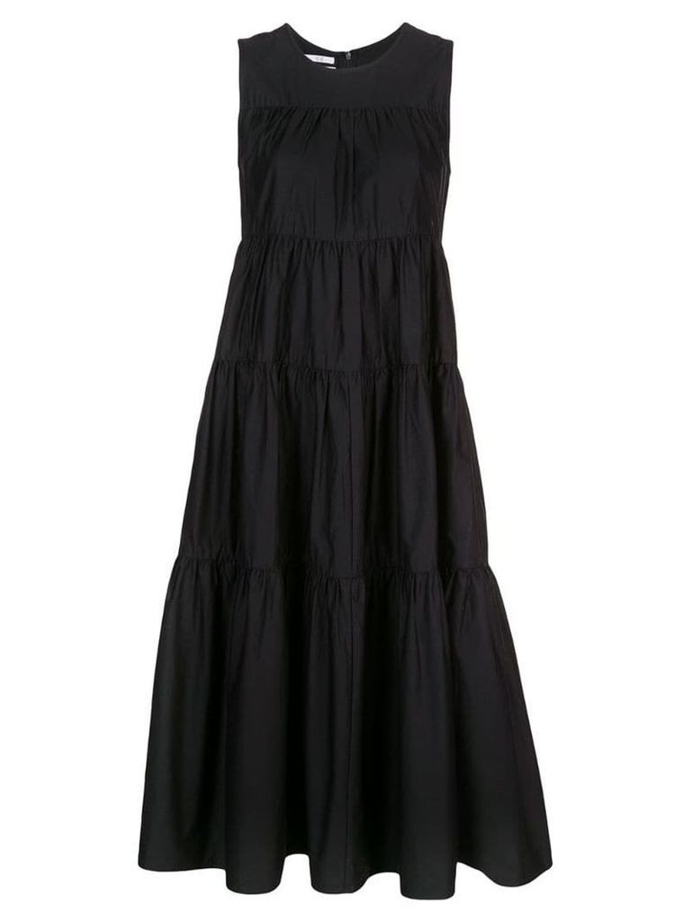 Co gathered flared dress - Black