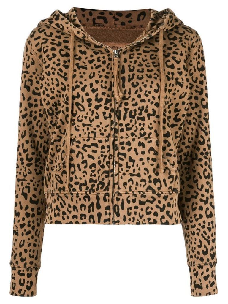 Nili Lotan leopard print hoodie - Brown