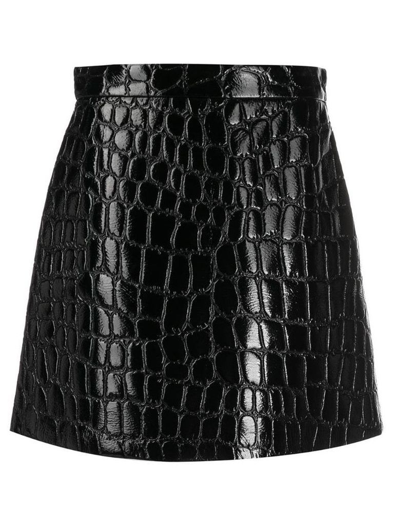 Miu Miu faux-leather skirt - Black