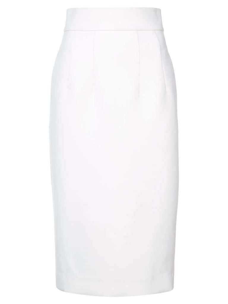 Oscar de la Renta high-waisted pencil skirt - White