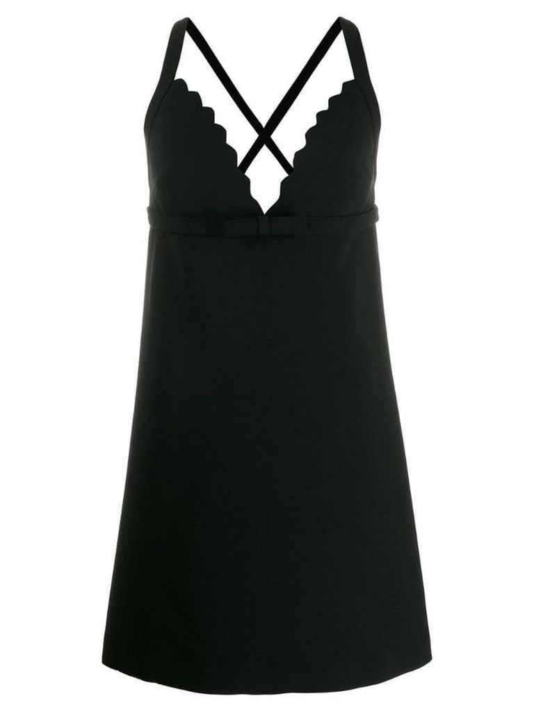 Miu Miu short crisscross dress - Black